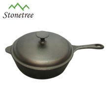 Chinese hot pot set black non-stick cookware set frying pan sauce pot